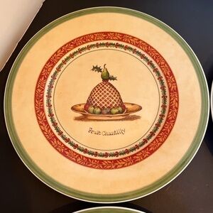 Fruit Chantilly Villeroy and Boch Country Collection Holiday Dessert Plates